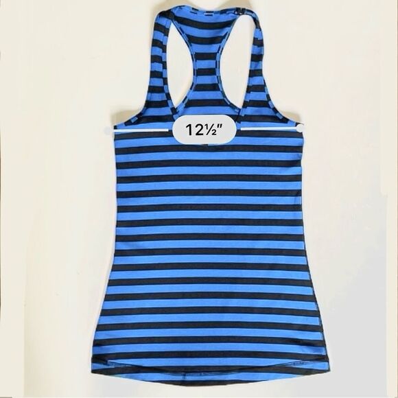 Lululemon Cool Racerback Apex Stripe Baroque Blue - Picture 7 of 9